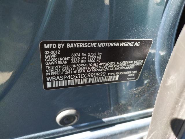 Photo 10 from auction – 2012 BMW 550 XIGT with VIN WBASP4C53CC899830
