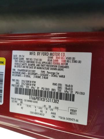 صورة رقم 10 من المزاد - 2015 FORD MUSTANG مع VIN 1FA6P8TH3F5311302