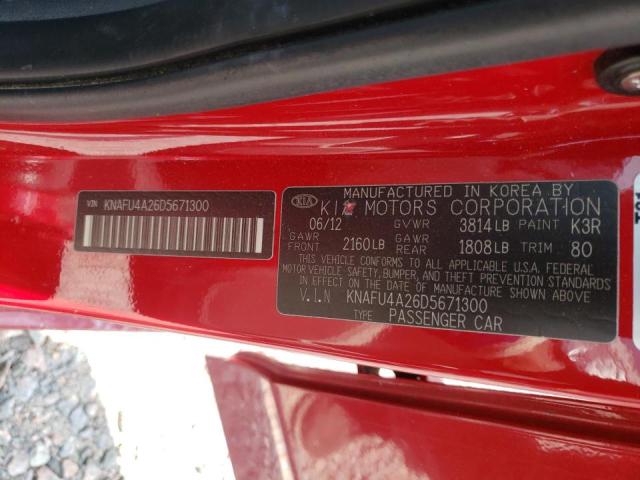 Photo 10 from auction – 2013 KIA FORTE EX with VIN KNAFU4A26D5671300