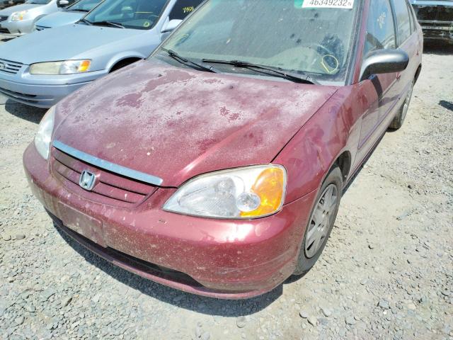 Photo 9 from auction – 2003 HONDA CIVIC LX with VIN 2HGES16593H558388