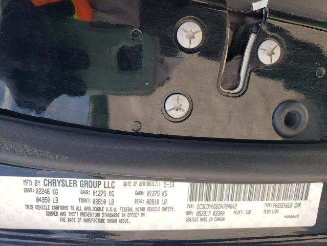 Photo 10 from auction – 2013 DODGE CHALLENGER with VIN 2C3CDYAG6DH704642