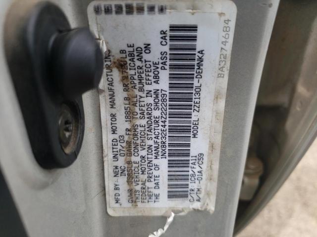 Photo 10 from auction – 2004 TOYOTA COROLLA CE with VIN 1NXBR32E44Z222897