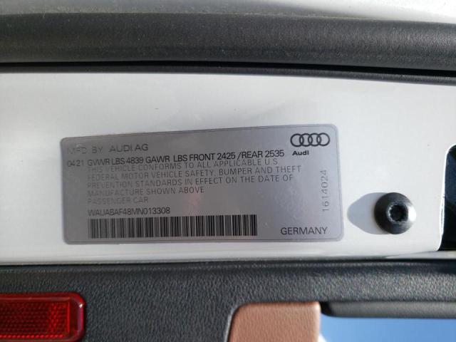 Photo 10 from auction – 2021 AUDI A4 PREMIUM with VIN WAUABAF48MN013308