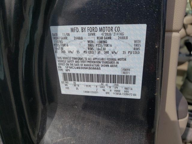 Photo 10 from auction – 2009 FORD ESCAPE HYB with VIN 1FMCU49309KB08685
