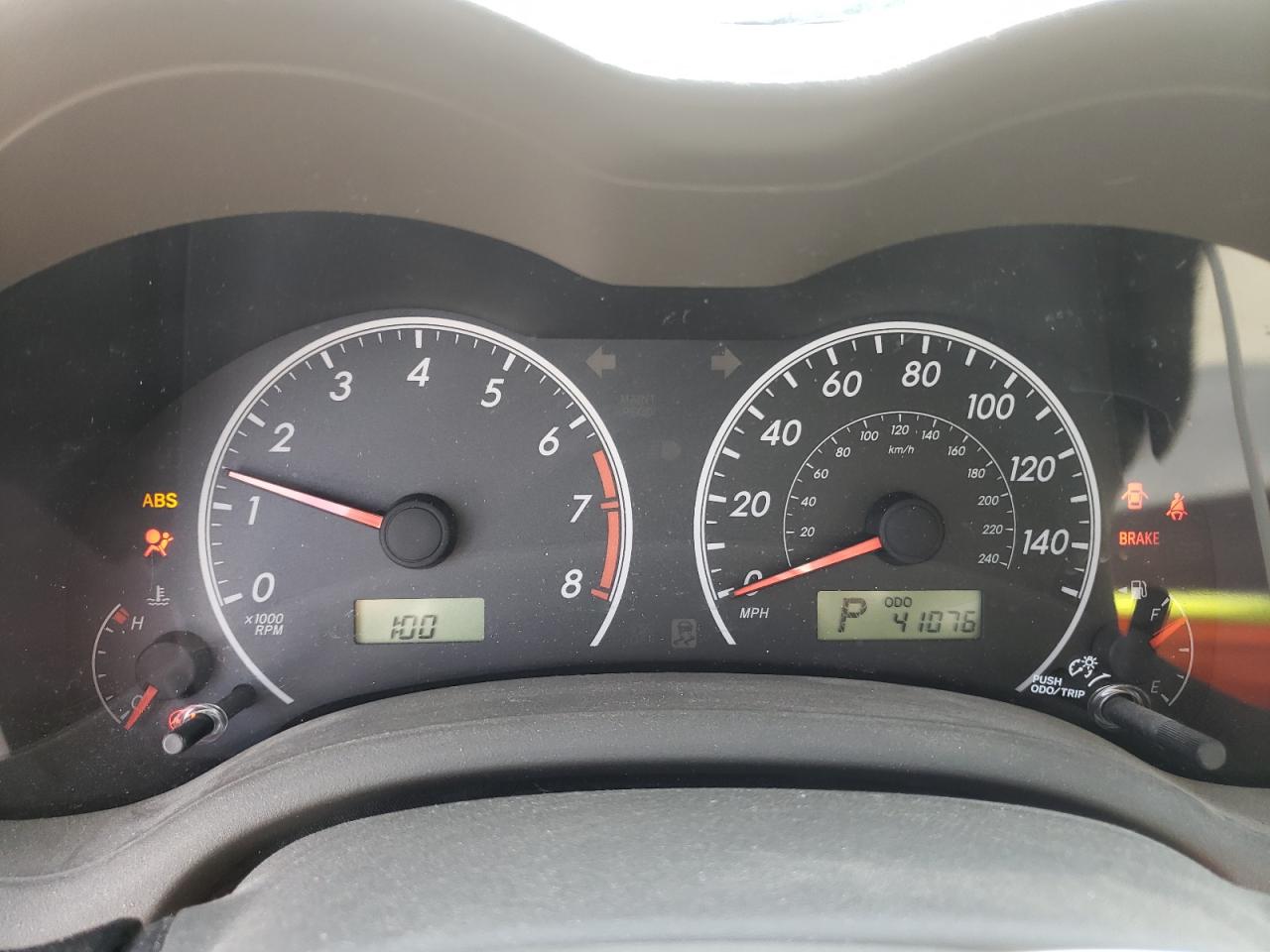 Photo 8 from auction – 2009 TOYOTA COROLLA BA with VIN 2T1BU40E69C009790