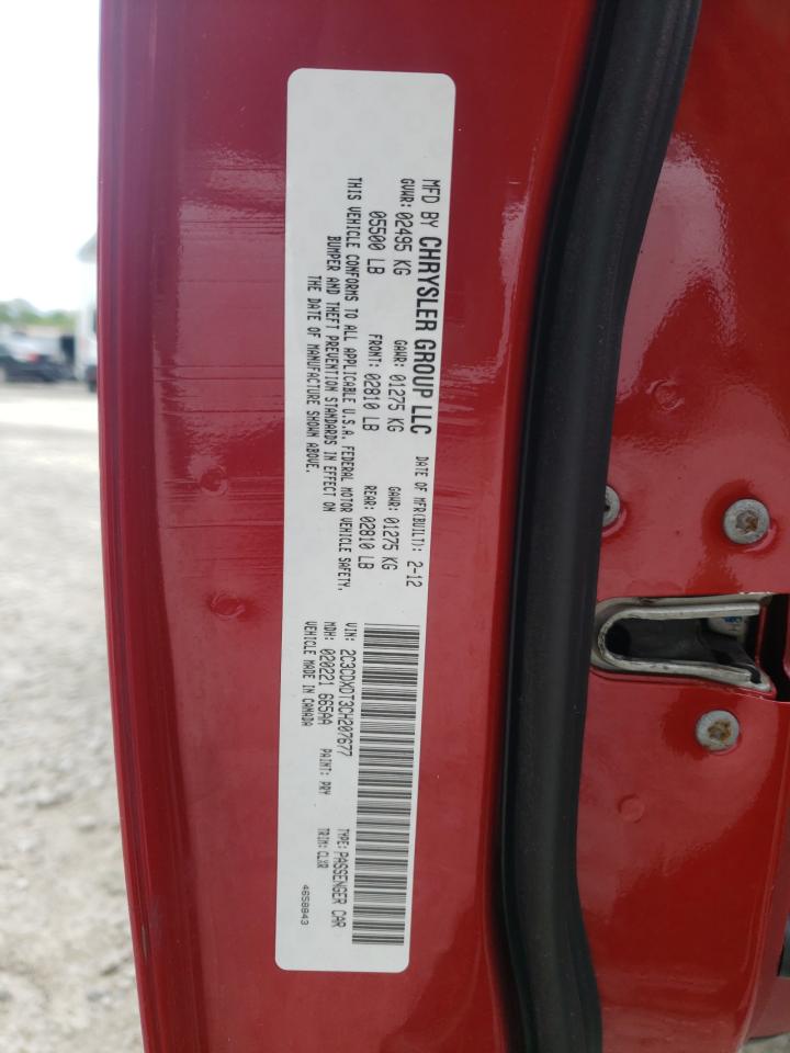 Photo 10 from auction – 2012 DODGE CHARGER R/ with VIN 2C3CDXDT3CH207677