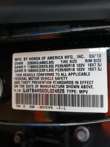 Photo 10 from auction – 2013 ACURA RDX TECHNO with VIN 5J8TB4H50DL024626