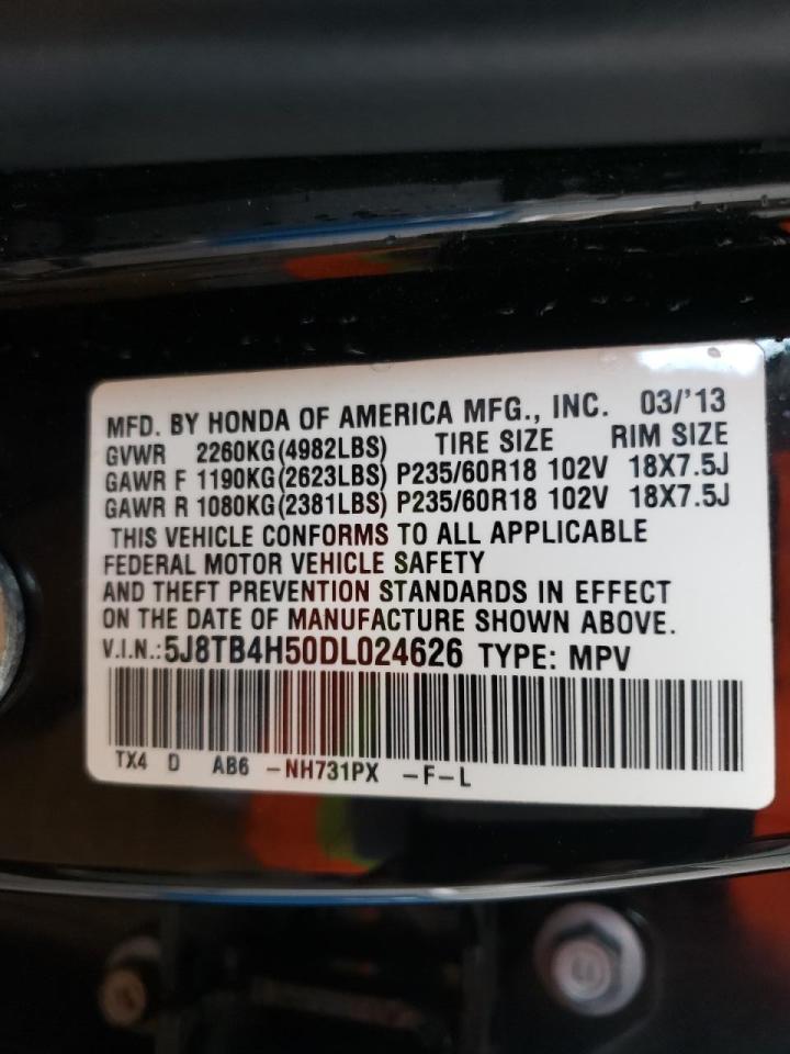 Photo 20 from auction – 2013 ACURA RDX TECHNO with VIN 5J8TB4H50DL024626