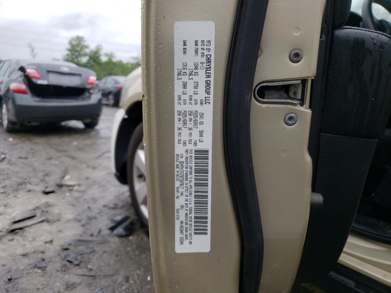 Photo 10 from auction – 2011 DODGE JOURNEY MA with VIN 3D4PH1FG7BT567817