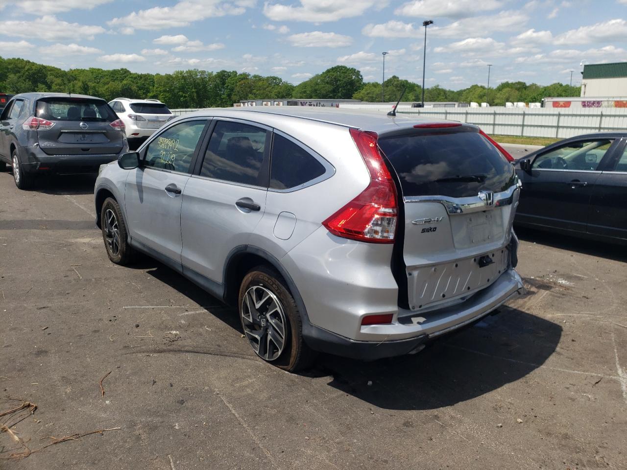 Photo 16 from auction – 2016 HONDA CR-V SE with VIN 5J6RM4H49GL035939
