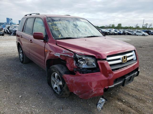 HONDA PILOT EX 2006 with VIN 5FNYF28406B008808 - Photo from auction