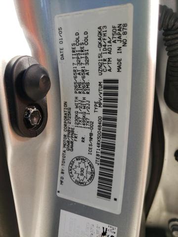 Photo 10 from auction – 2005 TOYOTA 4RUNNER SR with VIN JTEBT14RX50048400
