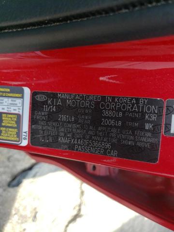 Photo 10 from auction – 2015 KIA FORTE LX with VIN KNAFX4A61F5366896