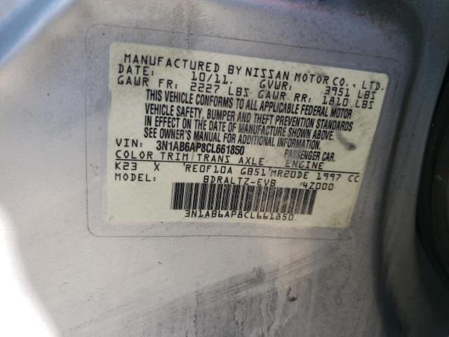 Photo 10 from auction – 2012 NISSAN SENTRA 2.0 with VIN 3N1AB6AP8CL661850