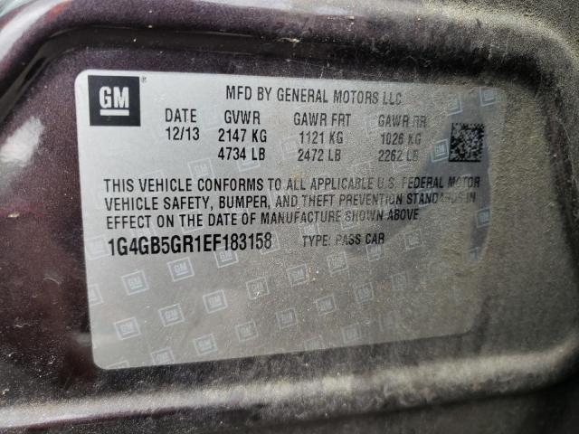 Photo 10 from auction – 2014 BUICK LACROSSE with VIN 1G4GB5GR1EF183158