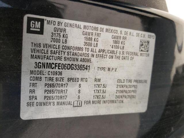 Photo 10 from auction – 2013 CHEVROLET AVALANCHE with VIN 3GNMCFE06DG336541