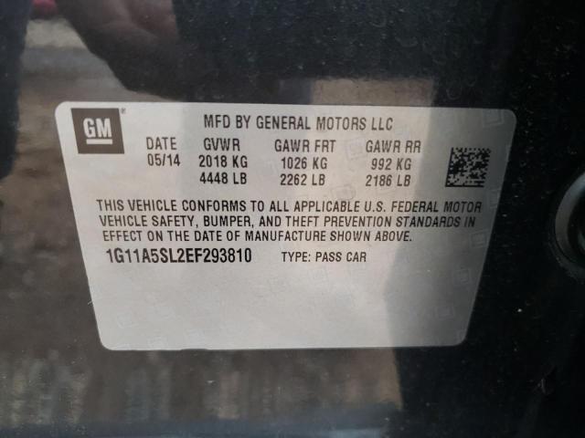 Photo 10 from auction – 2014 CHEVROLET MALIBU LS with VIN 1G11A5SL2EF293810