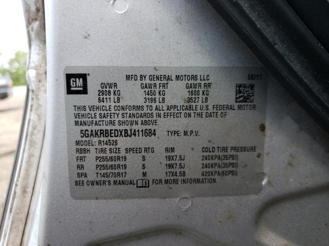 Photo 10 from auction – 2011 BUICK ENCLAVE CX with VIN 5GAKRBEDXBJ411684