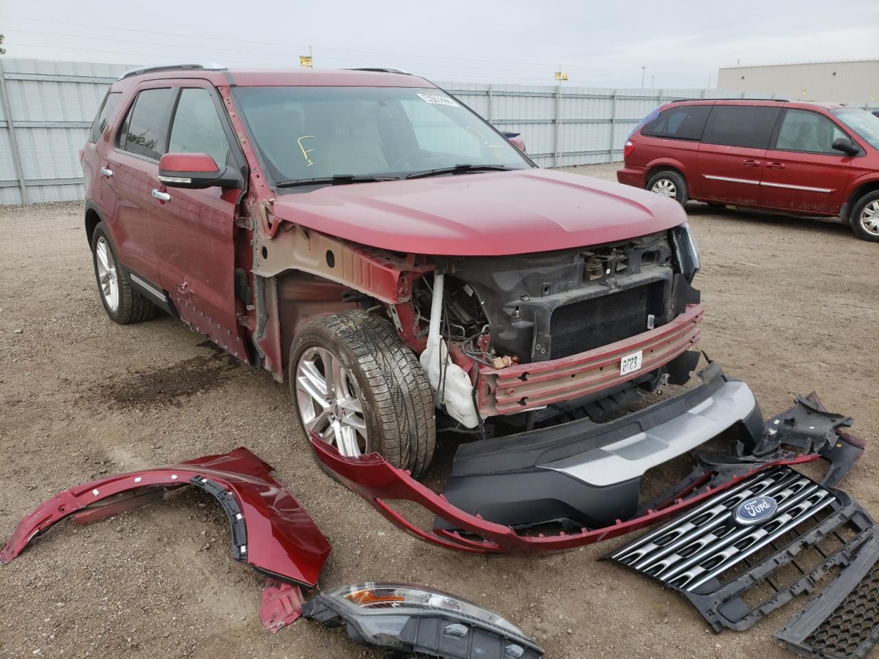 FORD EXPLORER L 2016 with VIN 1FM5K8F81GGC71612 - Photo from auction