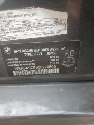 Photo 10 from auction – 2012 BMW 335 I with VIN WBA3A9C59CF270865