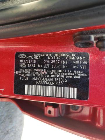 Photo 10 from auction – 2016 HYUNDAI ACCENT SE with VIN KMHCU4AE6GU151815
