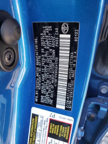Photo 10 from auction – 2017 TOYOTA CAMRY LE with VIN 4T1BF1FK8HU641709