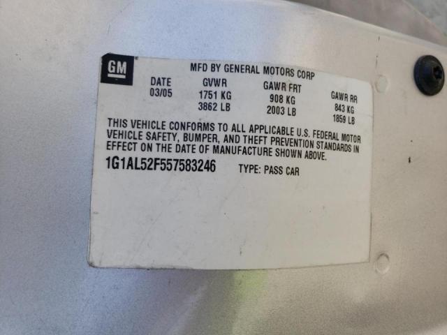 Photo 10 from auction – 2005 CHEVROLET COBALT LS with VIN 1G1AL52F557583246