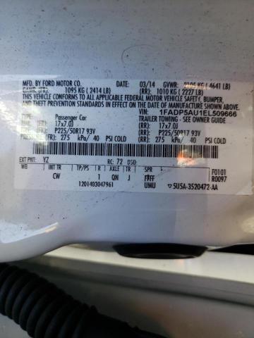 Photo 10 from auction – 2014 FORD C-MAX SE with VIN 1FADP5AU1EL509666