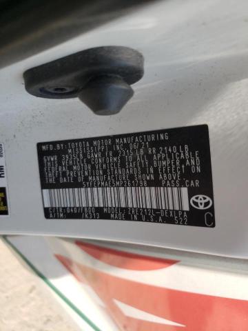 Photo 10 from auction – 2021 TOYOTA COROLLA LE with VIN 5YFEPMAE5MP261798