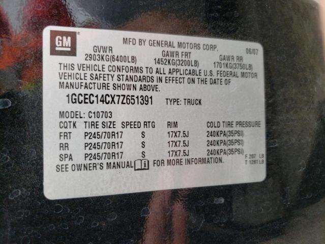Photo 10 from auction – 2007 CHEVROLET SILVERADO with VIN 1GCEC14CX7Z651391