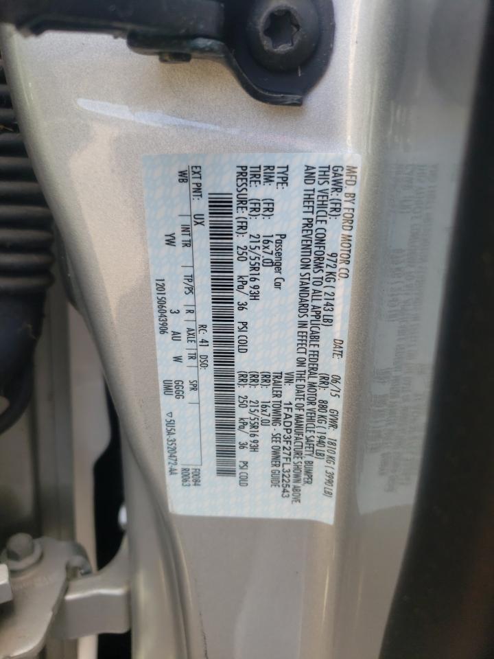 Photo 11 from auction – 2015 FORD FOCUS SE with VIN 1FADP3F27FL322543