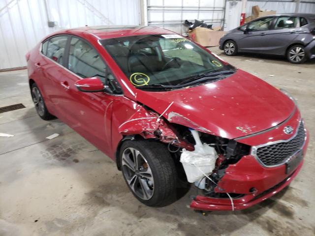KIA FORTE EX 2014 with VIN KNAFZ4A84E5074881 - Photo from auction