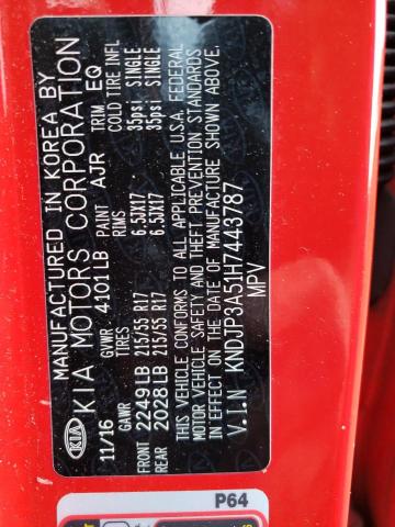 Photo 10 from auction – 2017 KIA SOUL + with VIN KNDJP3A51H7443787