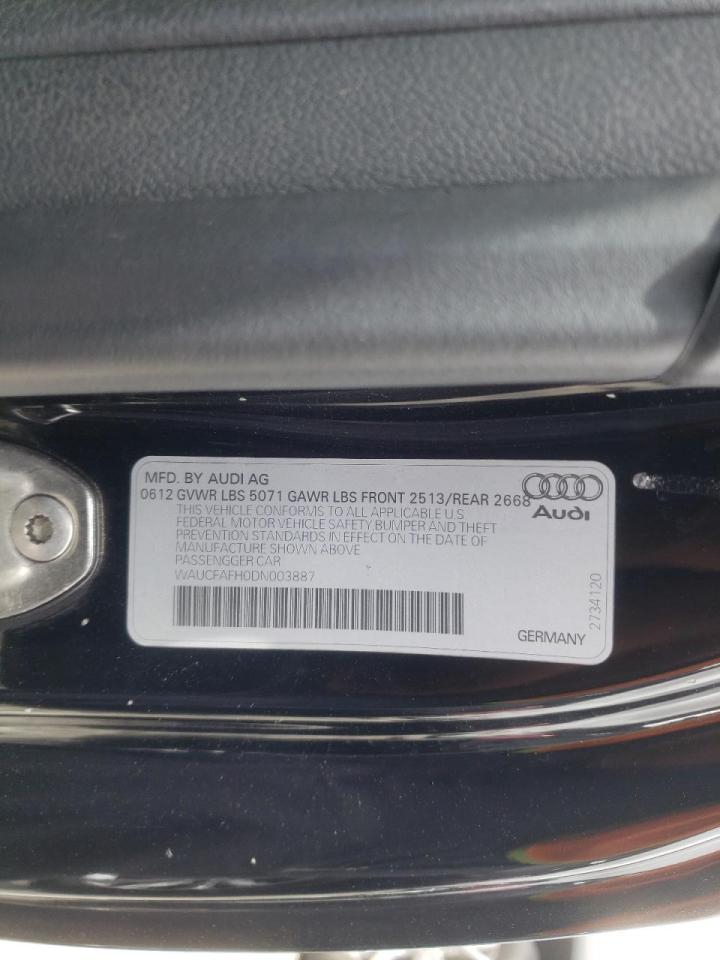 Photo 10 from auction – 2013 AUDI A5 PREMIUM with VIN WAUCFAFH0DN003887