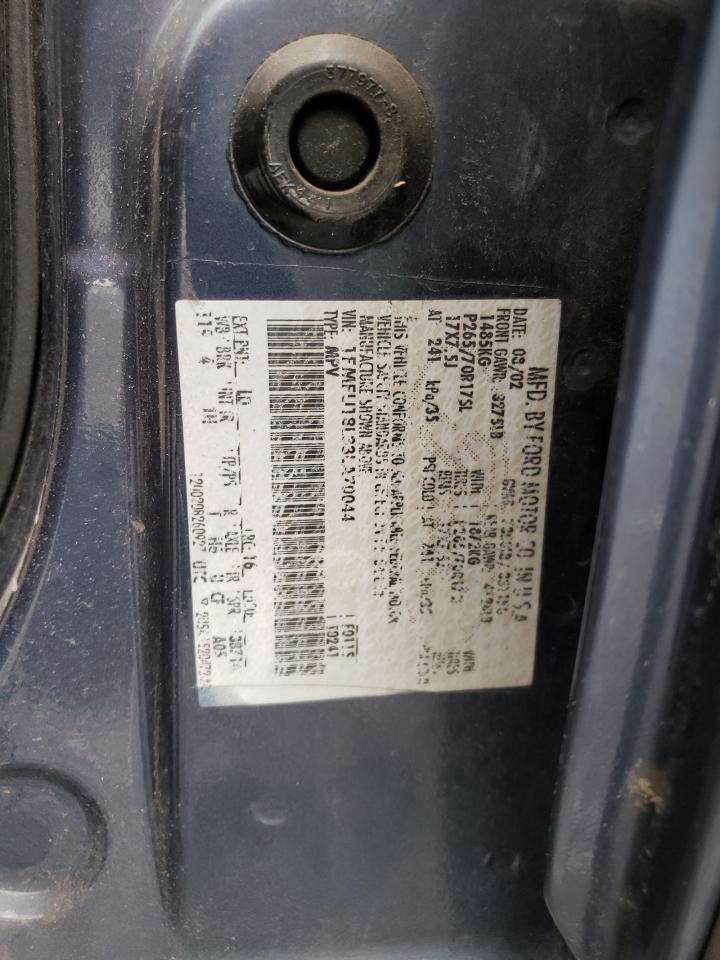 Photo 10 from auction – 2003 FORD EXPEDITION with VIN 1FMFU18L33LA70044