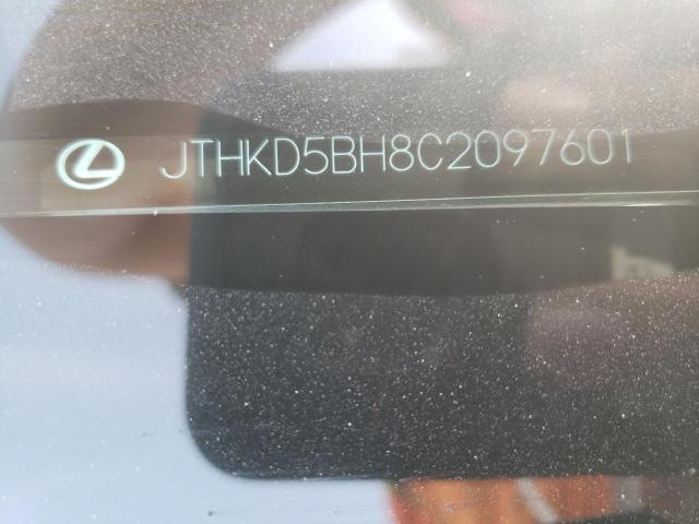 Photo 10 from auction – 2012 LEXUS CT 200 with VIN JTHKD5BH8C2097601