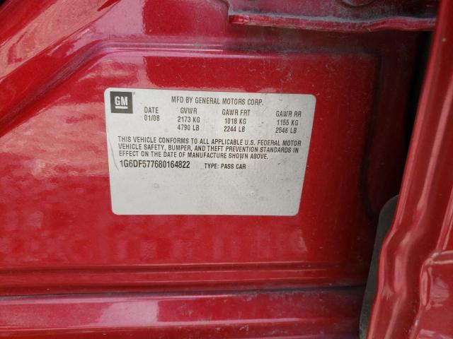 Photo 10 from auction – 2008 CADILLAC CTS with VIN 1G6DF577680164822