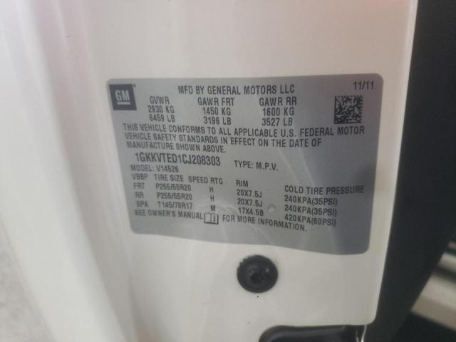 Foto 10 de la subasta – 2012 GMC ACADIA DEN con VIN 1GKKVTED1CJ208303
