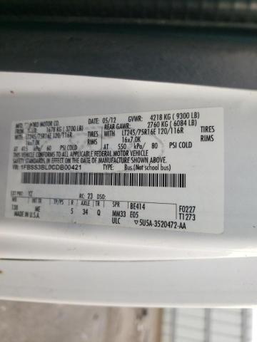 Photo 10 from auction – 2012 FORD ECONOLINE with VIN 1FBSS3BL0CDB00421
