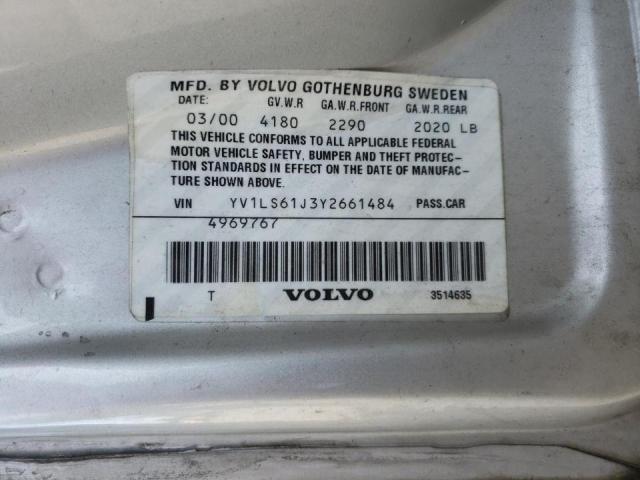 Photo 10 from auction – 2000 VOLVO S70 BASE with VIN YV1LS61J3Y2661484