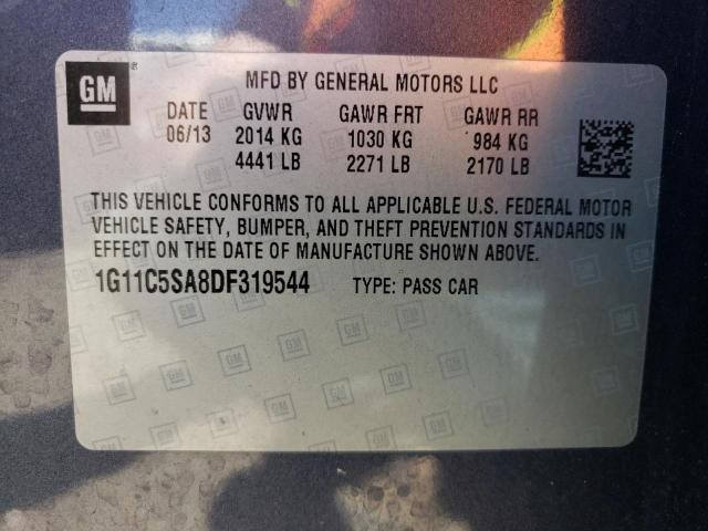 Photo 10 from auction – 2013 CHEVROLET MALIBU with VIN 1G11C5SA8DF319544