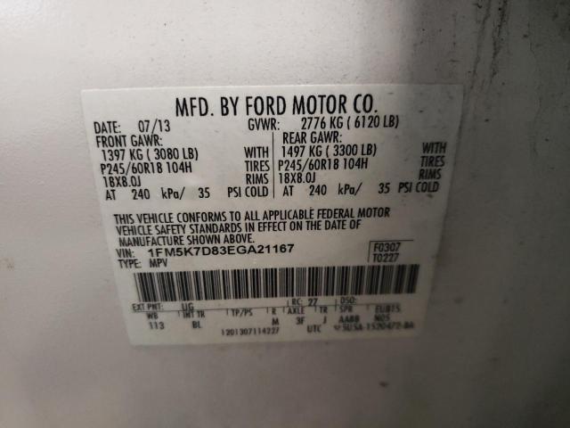 Photo 10 from auction – 2014 FORD EXPLORER X with VIN 1FM5K7D83EGA21167