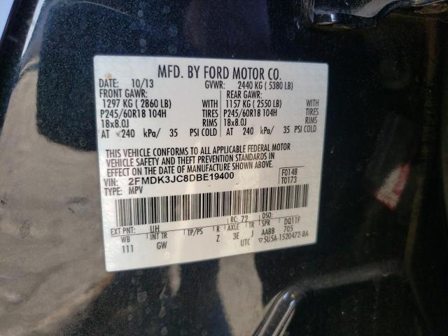 Photo 10 from auction – 2013 FORD EDGE SEL with VIN 2FMDK3JC8DBE19400