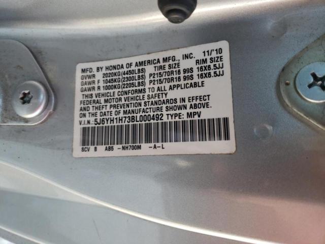 Zdjęcie 10 z aukcji – 2011 HONDA ELEMENT EX z VIN 5J6YH1H73BL000492