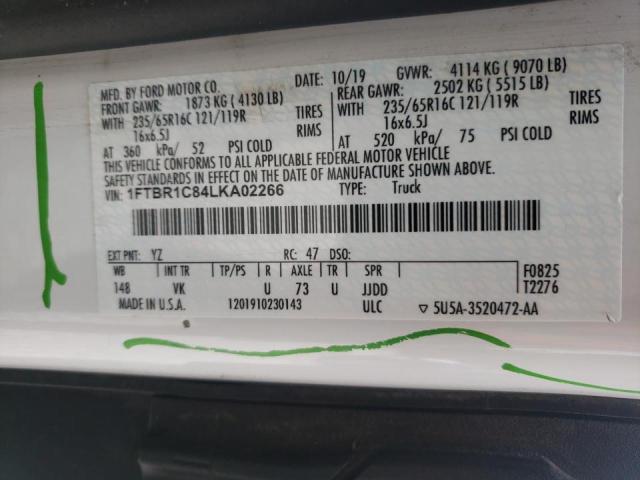 Photo 10 from auction – 2020 FORD TRANSIT T- with VIN 1FTBR1C84LKA02266