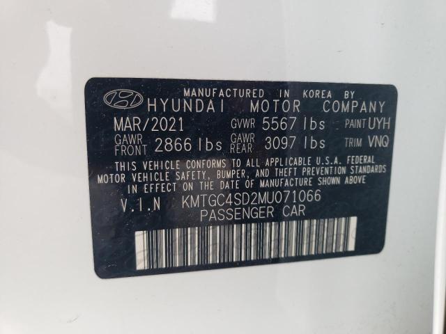 Foto 10 de la subasta – 2021 GENESIS G80 BASE con VIN KMTGC4SD2MU071066