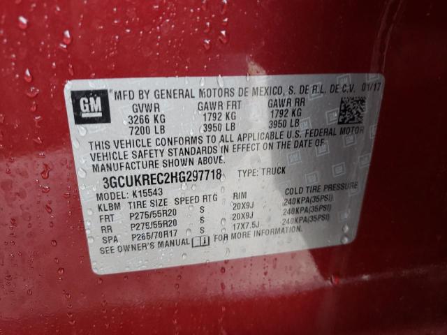 Photo 10 from auction – 2017 CHEVROLET silverado with VIN 3GCUKREC2HG297718