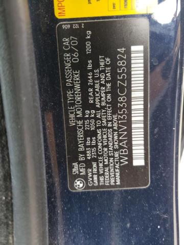 Photo 10 from auction – 2008 BMW 528 XI with VIN WBANV13538CZ55824