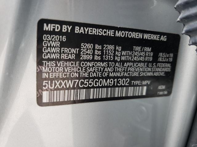 Photo 10 from auction – 2016 BMW X4 XDRIVEM with VIN 5UXXW7C55G0M91302