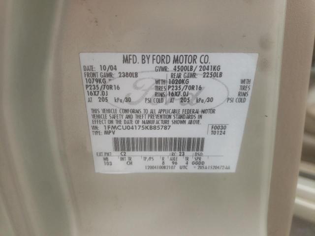 Photo 10 from auction – 2005 FORD ESCAPE LIM with VIN 1FMCU04175KB85787